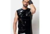 Débardeur homme noir en vinyle brillant Soren Patrice Catanzaro PC303615H6 collection Homme Débardeur homme noir en vinyle brillant Soren Patrice Catanzaro PC303615H6 collection Homme