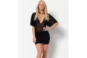 Tenue fétiche chic et gothique top résille noir Topaze Patrice Catanzaro
