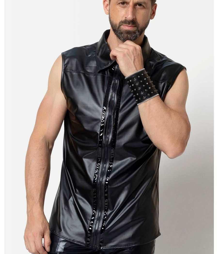chemise-wetlook-noir-homme-chuck-catanzaro-made-in-france chemise-wetlook-noir-homme-chuck-catanzaro-made-in-france