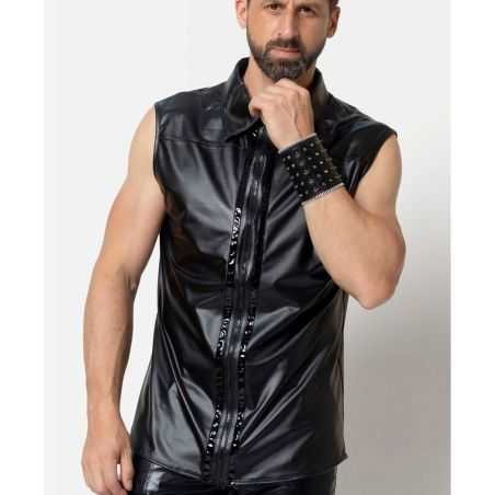 chemise-wetlook-noir-homme-chuck-catanzaro-made-in-france