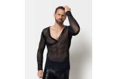 T-shirt homme noir en résille Ali Patrice Catanzaro PC303404H6 collection Homme T-shirt homme noir en résille Ali Patrice Catanzaro PC303404H6 collection Homme