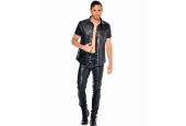 Pantalon homme noir en faux cuir Daario Patrice Catanzaro PC505201H5 collection Homme Pantalon homme noir en faux cuir Daario Patrice Catanzaro PC505201H5 collection Homme