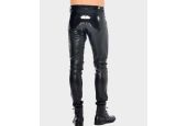 Vue de dos pantalon ajusté homme en faux cuir noir Daario Patrice Catanzaro Homme Vue de dos pantalon ajusté homme en faux cuir noir Daario Patrice Catanzaro Homme