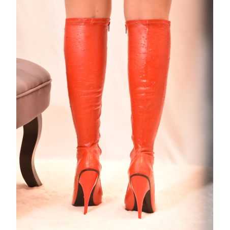 botte-fetiche-latex-rouge-stiletto-artisanal-europeen