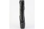 Bottines noir mat style rock à sangles et boucles JUBILANT-1048