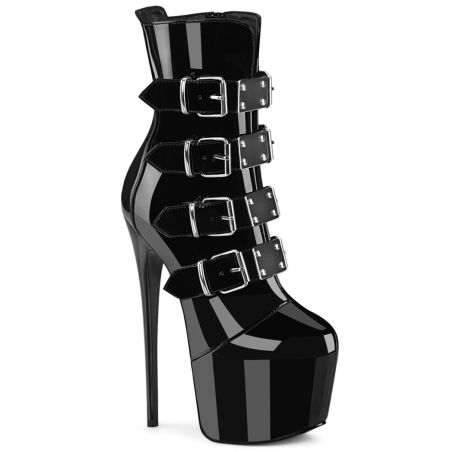 Bottines style industriel à sangles plateforme et détails métalliques JUBILANT-1023