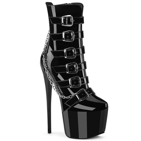 Bottines style rebelle laçage plateforme et boucles JUBILANT-1015