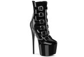 Bottines style rebelle laçage plateforme et boucles JUBILANT-1015