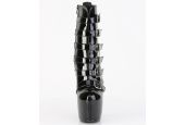 Bottines noir verni allure rebelle à plateforme JUBILANT-1015