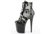 Bottines pole dance noires mates ornées de strass réfléchissants FLAMINGO-1013RM Bottines pole dance noires mates ornées de strass réfléchissants FLAMINGO-1013RM