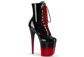 Bottines à lacets plateforme 20 cm et talon aiguille Pleaser FLAMINGO-1020BR-H