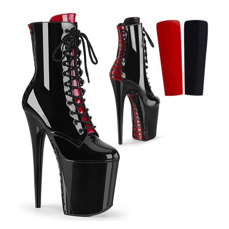 Bottines à lacets et languettes interchangeables plateforme 20 cm Pleaser FLAMINGO-1020FH
