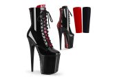Bottines à lacets et languettes interchangeables plateforme 20 cm Pleaser FLAMINGO-1020FH