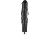 Bottines noires mates à pochettes zippées et haut talon aiguille FLAMINGO-1020PK Bottines noires mates à pochettes zippées et haut talon aiguille FLAMINGO-1020PK