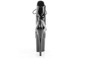 Bottines glamour noir laqué à plateau 20 cm et laçage frontal FLAMINGO-1020WR Bottines glamour noir laqué à plateau 20 cm et laçage frontal FLAMINGO-1020WR