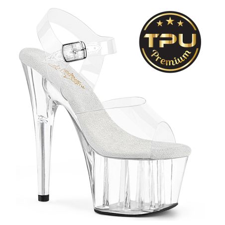 Sandales à plateforme transparente et semelle intérieure blanche en TPU confort Adore-708PREM