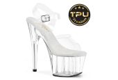 Sandales à plateforme transparente et semelle intérieure blanche en TPU confort Adore-708PREM
