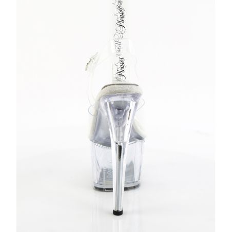 Chaussures de pole dance cristal avec assise plantaire blanche et semelles amovibles Adore