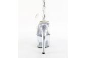 Chaussures de pole dance cristal avec assise plantaire blanche et semelles amovibles Adore