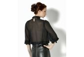 Chemisier noir transparent grande taille XS au 4XL Catanzaro PC304302T22 Chemisier noir transparent grande taille XS au 4XL Catanzaro PC304302T22