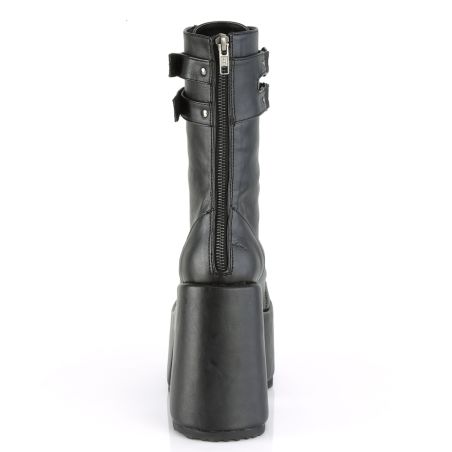 Bottines gothiques Demonia CAMEL-250 métallisées doubles brides