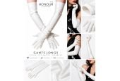 Gants longs Honour JGP1 en vinyle blanc brillant Gants longs Honour JGP1 en vinyle blanc brillant