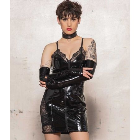 Robe vinyle noire Catanzaro BRUME PC707902T18