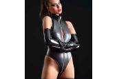 Body noir Catanzaro SIXTINE en faux cuir Body noir Catanzaro SIXTINE en faux cuir