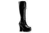 bottes-genou-lacets-plateforme-gogo-vintage-noir-verni-grande-taille