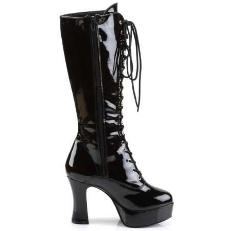 bottes-vernis-noir-lacets-grande-taille-look-retro-vintage