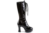 bottes-vernis-noir-lacets-grande-taille-look-retro-vintage