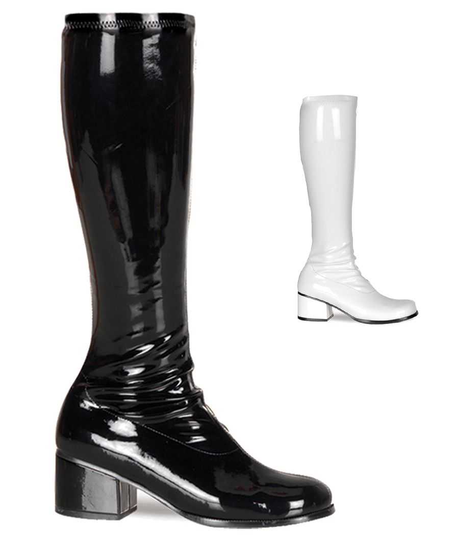 bottes-genou-vernis-retro-vintage-noir-blanc-grande-taille