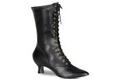 Bottines rétro de luxe Funtasma Victorian 120 à talons bobines, lacets et découpes richelieu LBDHT.