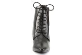 Bottines noires vintage Funtasma Victorian 35 à talons kitten heel et lacets rubans pour cabaret. Bottines noires vintage Funtasma Victorian 35 à talons kitten heel et lacets rubans pour cabaret.